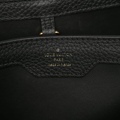 Louis Vuitton Taurillon Flower Chain Capucines MM Black Galet Gray Pearly Cream 7 of 13