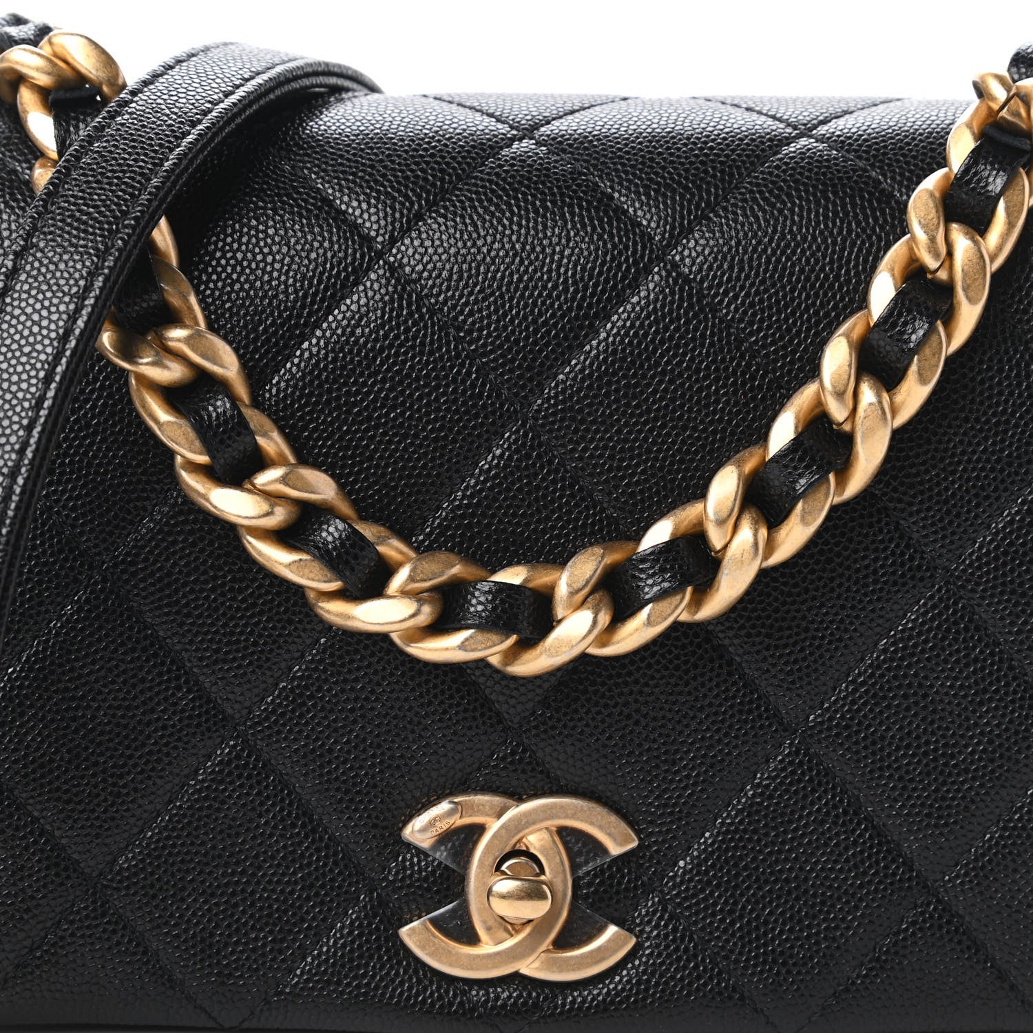 Chanel Caviar Quilted Small Fashion Therapy Flap Bag Black 10 of 11