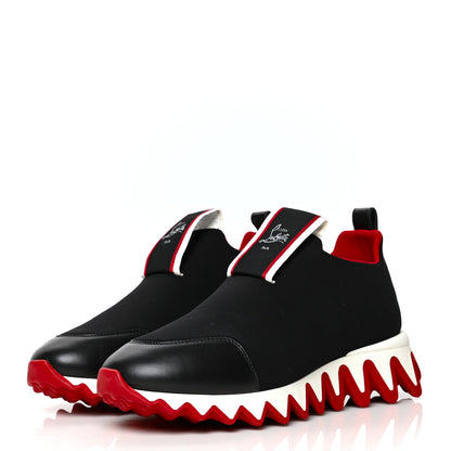 Christian Louboutin Neoprene Tiketa Flat Sneakers 40 Black 3 of 7