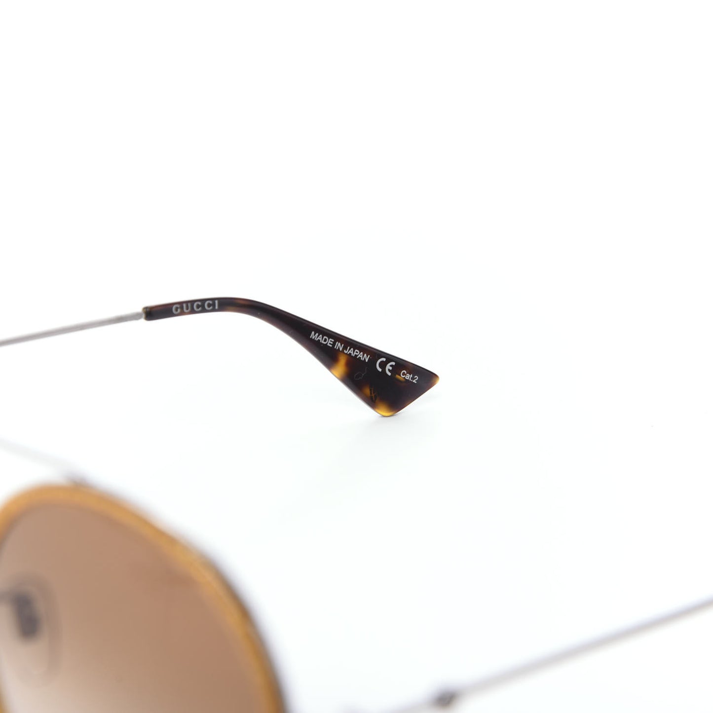 Round Frame Glitter Sunglasses GG0061S Yellow