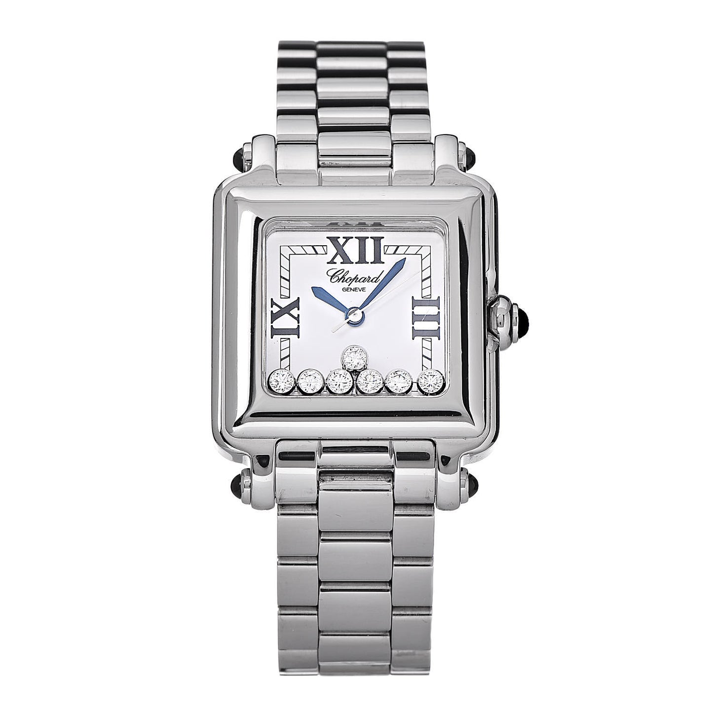 Stainless Steel 7 Diamond 27mm Happy Sport Quartz Watch