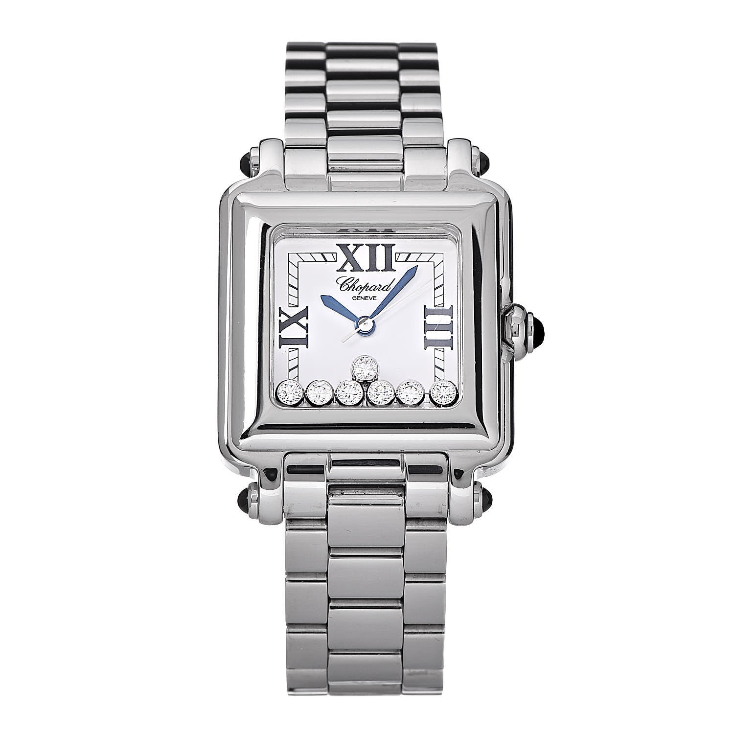 Chopard Stainless Steel 7 Diamond 27mm Happy Sport Quartz Watch 1 of 7