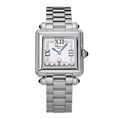 Chopard Stainless Steel 7 Diamond 27mm Happy Sport Quartz Watch 1 of 7