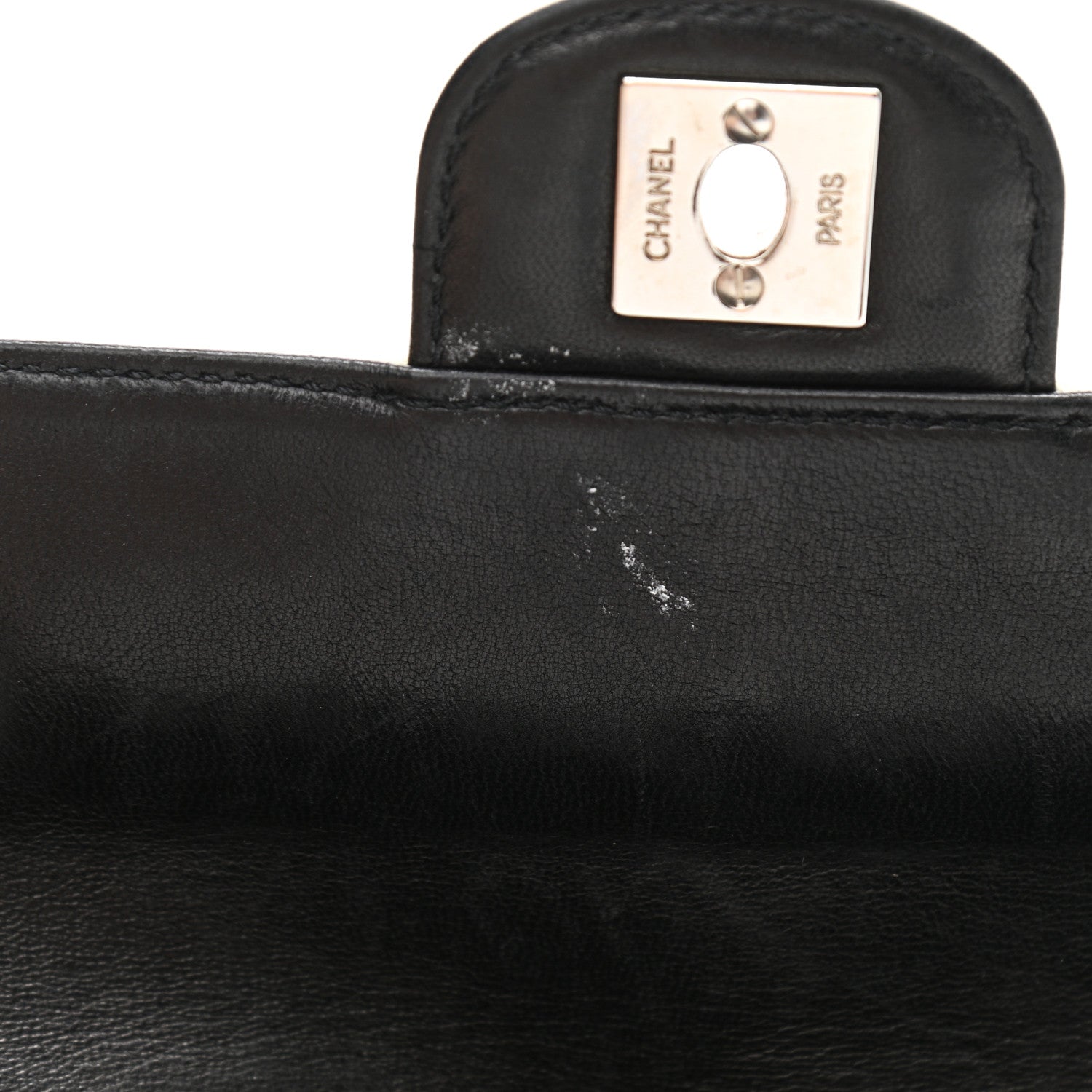 Chanel Patent Lambskin East West Chocolate Bar Flap Black White 12 of 12