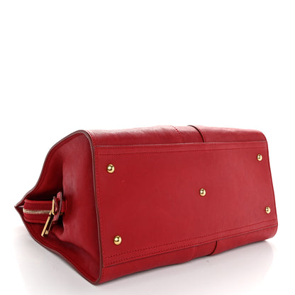 Saint Laurent Sheepskin Medium Cabas ChYc Red 4 of 10