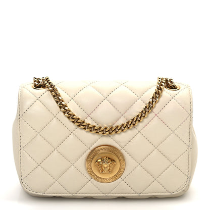 Versace Nappa Quilted Small Medusa Chain Crossbody White 1 of 12