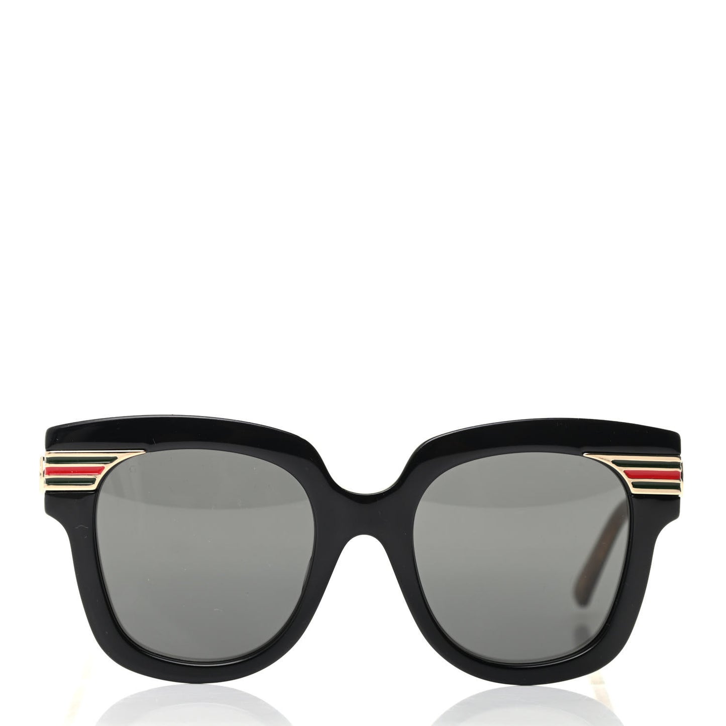Acetate Square Frame Web Sunglasses GG0281SA Black