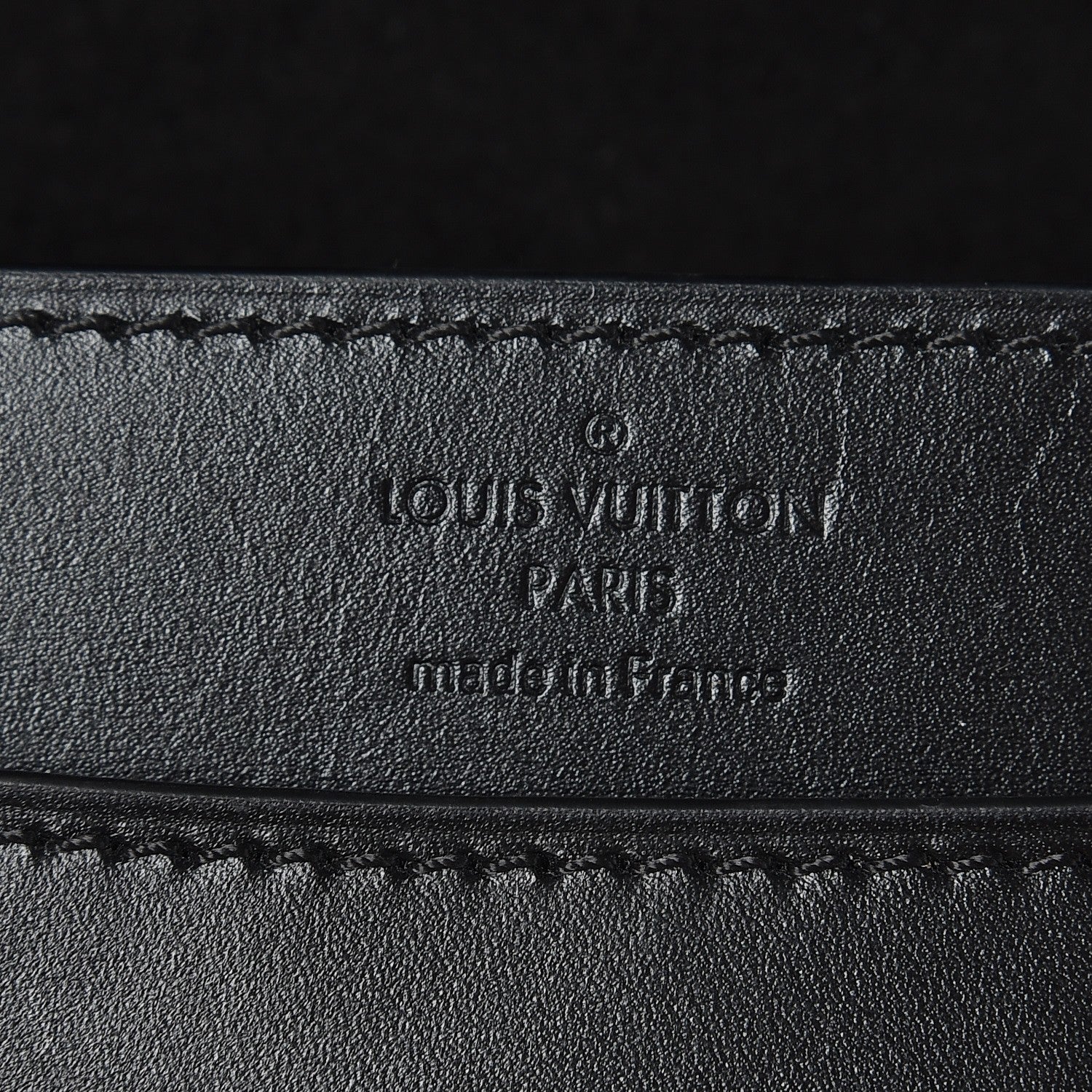 Louis Vuitton Calfskin Chain Louise MM Black 7 of 8