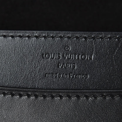 Louis Vuitton Calfskin Chain Louise MM Black 7 of 8