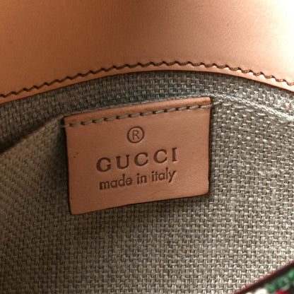 Gucci Canvas Flora Floral Horsebit Clutch 5 of 11