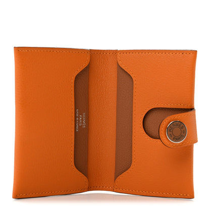Hermes Evercolor Bi-Color RMS Card Holder Abricot Gold 5 of 10