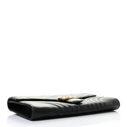 Gucci Calfskin Matelasse GG Marmont Clutch Black 7 of 21