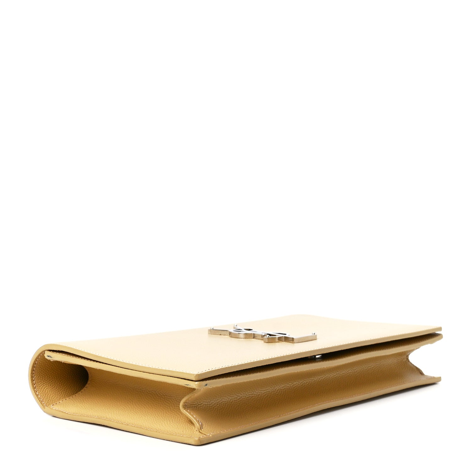 Saint Laurent Grain De Poudre Classic Kate Monogram Clutch Nude Powder 4 of 13