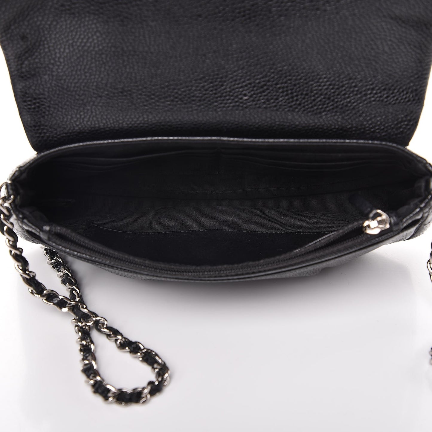 Caviar Half Moon Wallet On Chain WOC Black