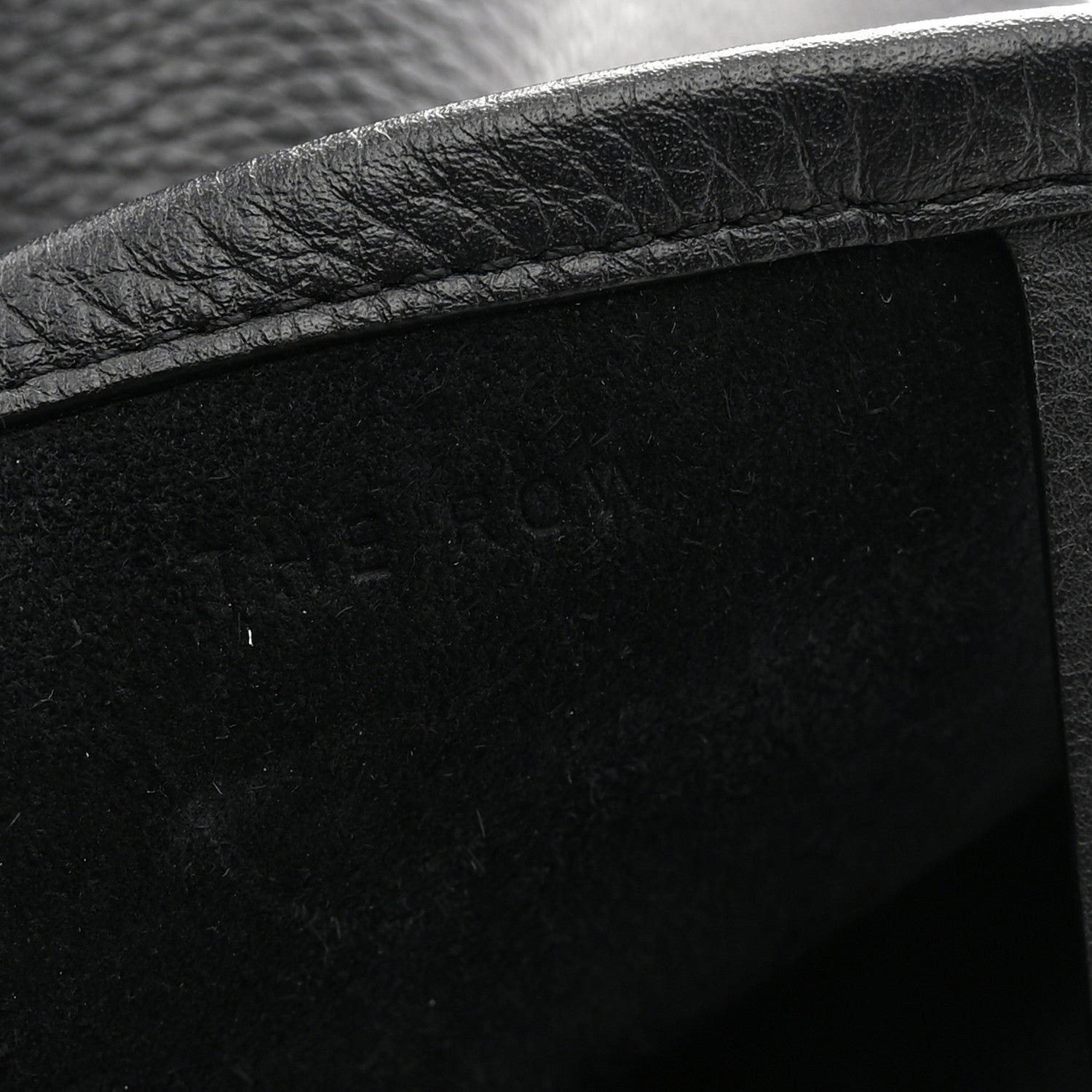 The Row Grained Calfskin Medium N/S Park Black 6 of 10