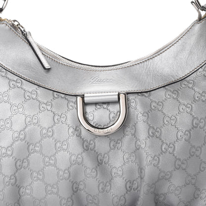 Gucci Guccissima Large D Gold Hobo Silver 7 of 13