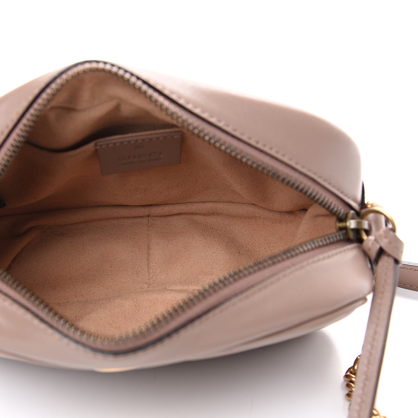 Calfskin Matelasse Mini GG Marmont Chain Shoulder Bag Porcelain Rose