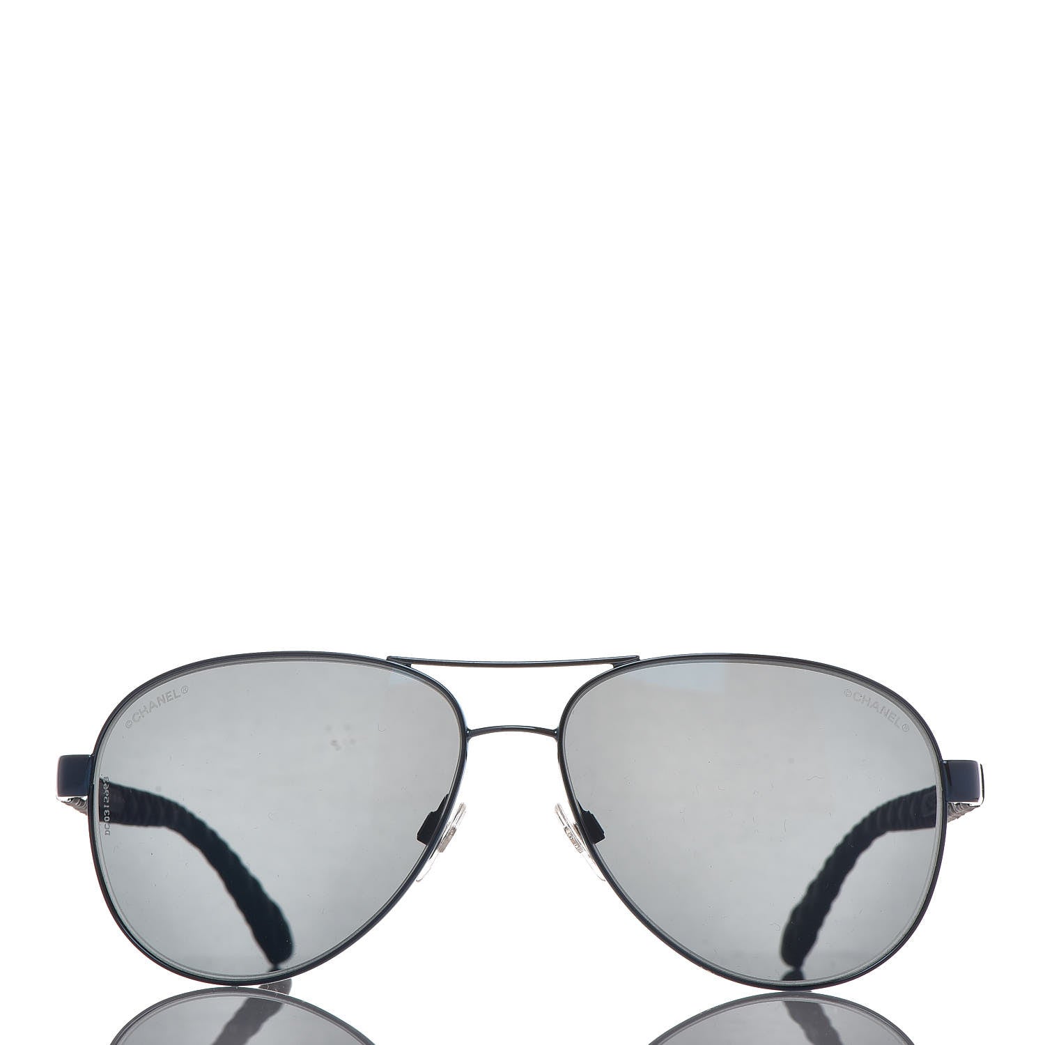 Chanel Pilot Summer Aviator Sunglasses 4204-Q Blue 2 of 6