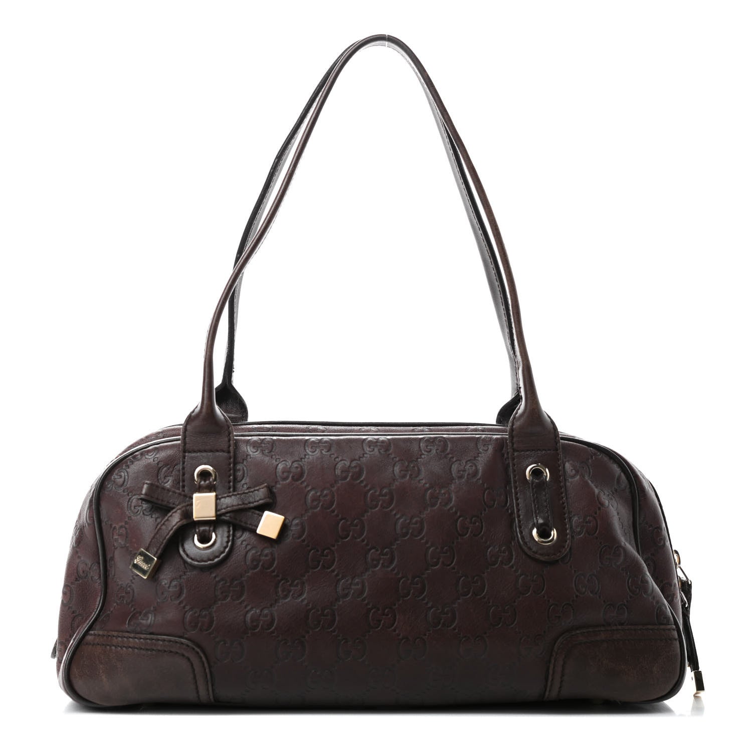 Gucci Guccissima Small Princy Satchel Brown 1 of 4