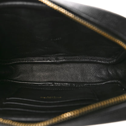 Saint Laurent SAINT LAURENT Grain De Poudre Matelasse Monogram Mini Lou Camera Bag Black 5 of 9