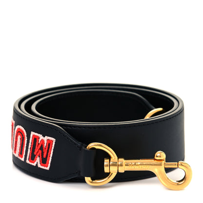 Mulberry Smooth Calfskin Embroidered Logo Strap Black Multicolor 2 of 4