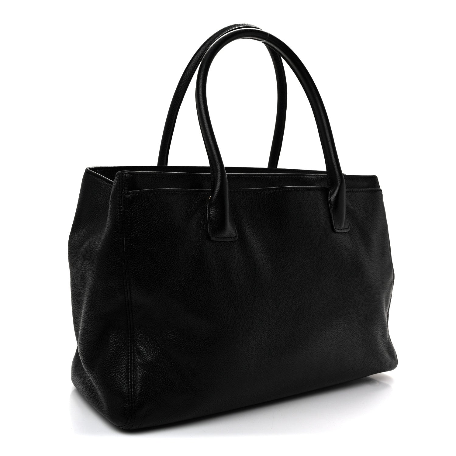 Chanel Calfskin Cerf Executive Shopper Tote Black 3 of 10