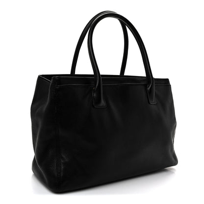 Chanel Calfskin Cerf Executive Shopper Tote Black 3 of 10