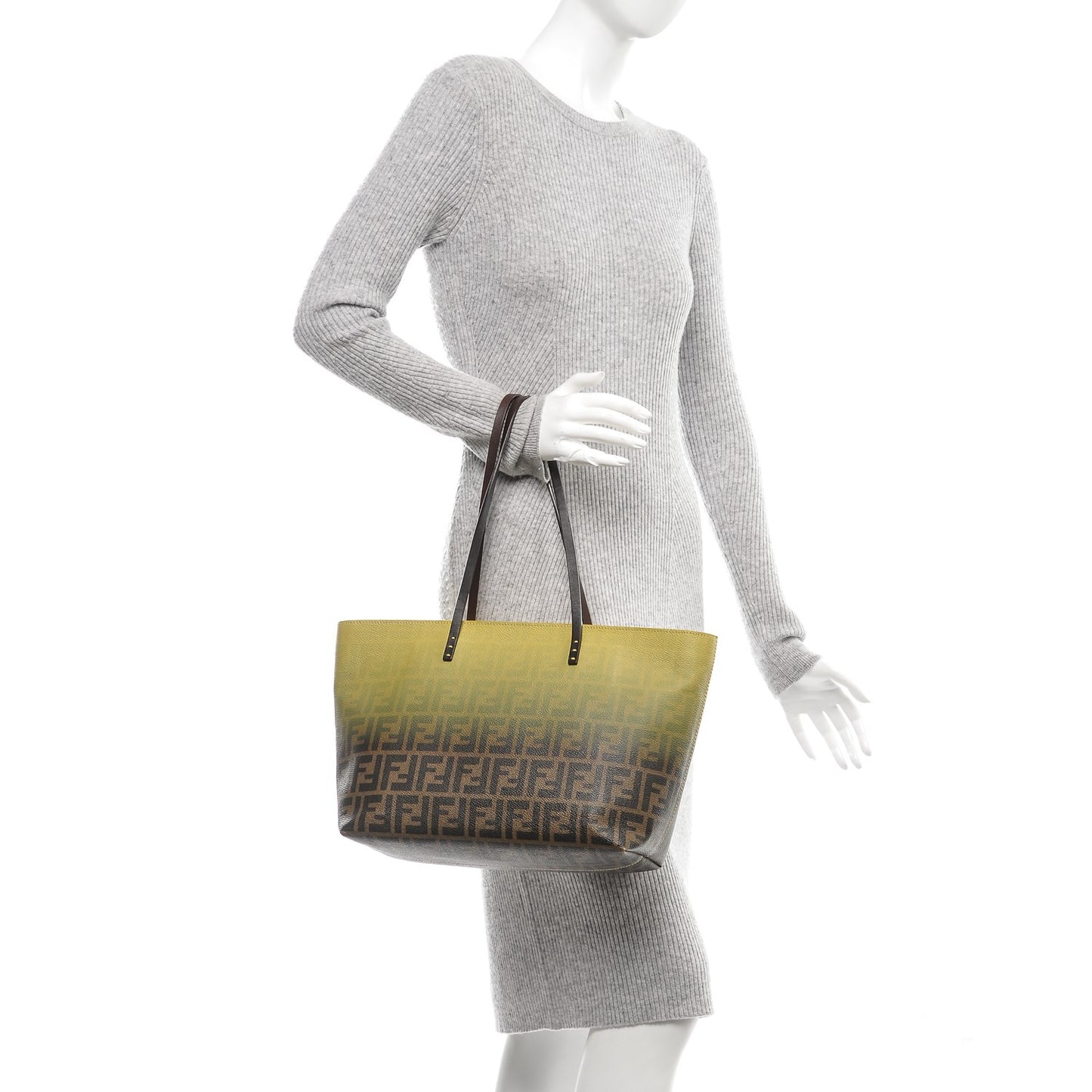 Zucca Spalmati Ombre Small Roll Tote Tobacco Cedro