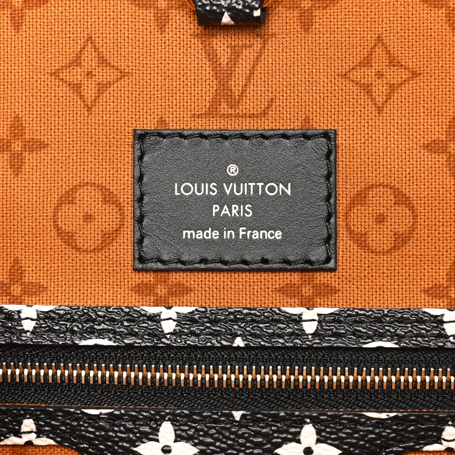 Louis Vuitton Monogram Giant Crafty Neverfull MM Creme Caramel 6 of 9