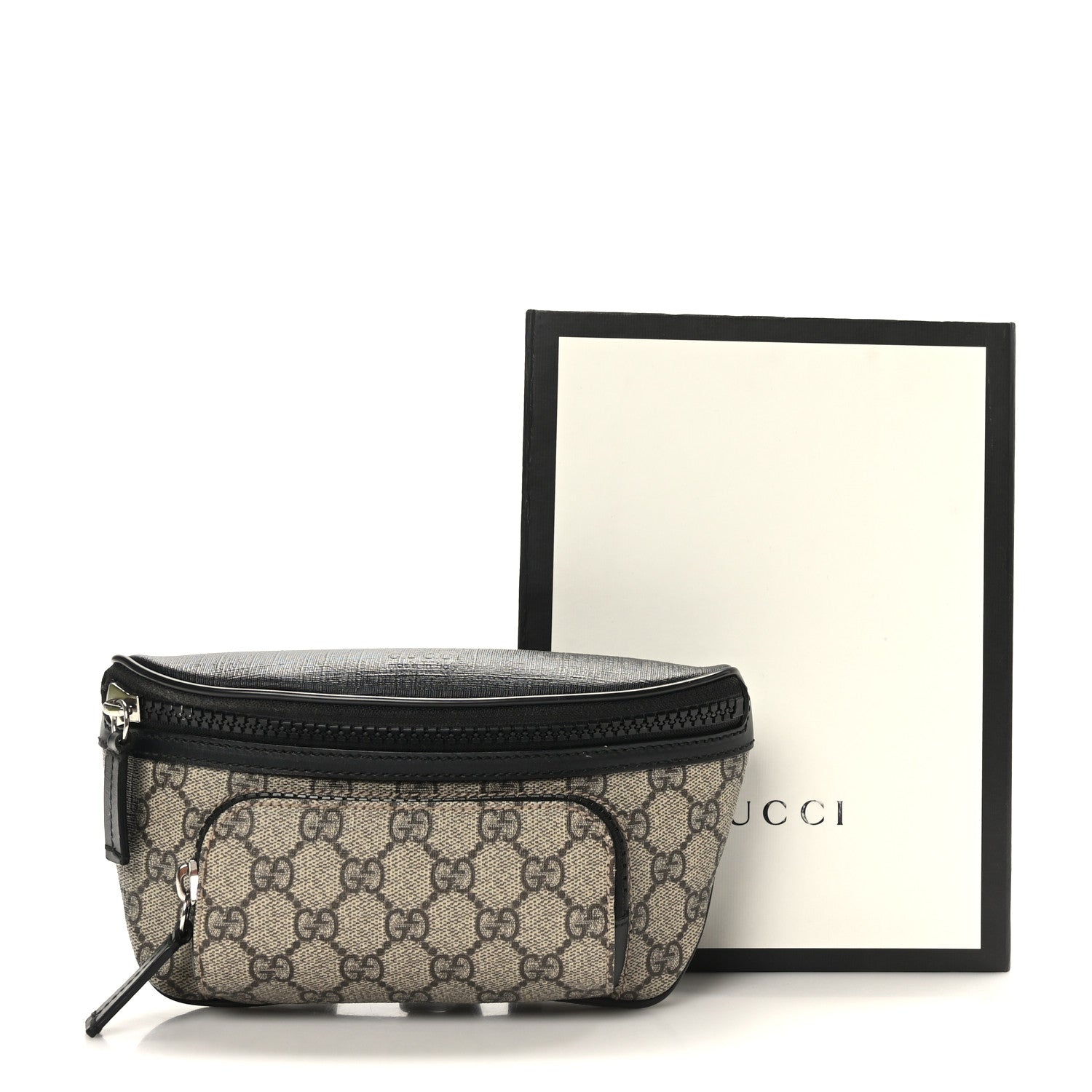Gucci GG Supreme Monogram Belt Bag Black 10 of 10