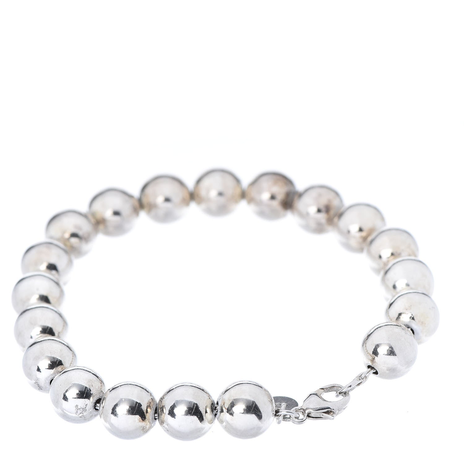 Tiffany Sterling Silver 10mm HardWear Ball Bracelet 3 of 6