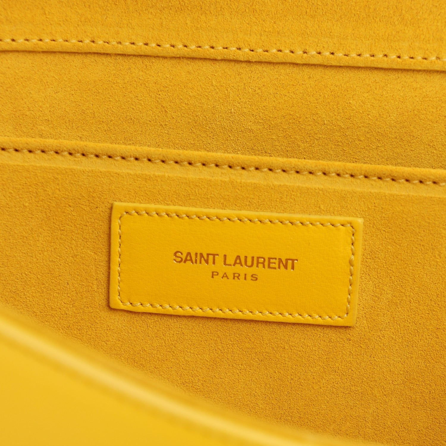 Saint Laurent Calfskin Classic Y Ligne Clutch Soleil 6 of 7