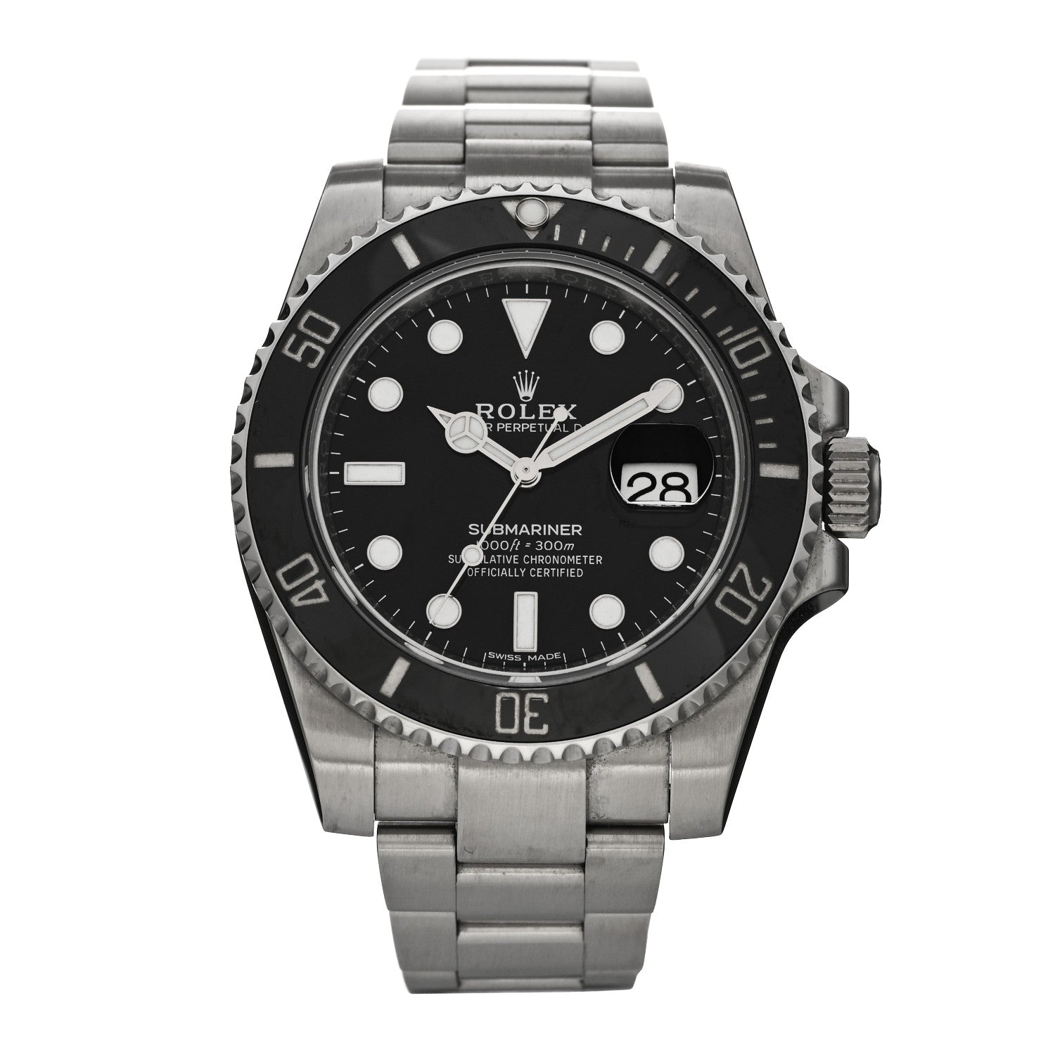 Rolex Stainless Steel 40mm Oyster Perpetual Submariner Date Watch Black 116610LN 1 of 5