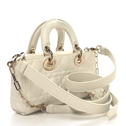 Christian Dior Lambskin Cannage Small Lady D-Joy Latte 3 of 11