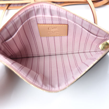 Louis Vuitton Monogram Capri V Neverfull MM Rose Ballerine 9 of 11