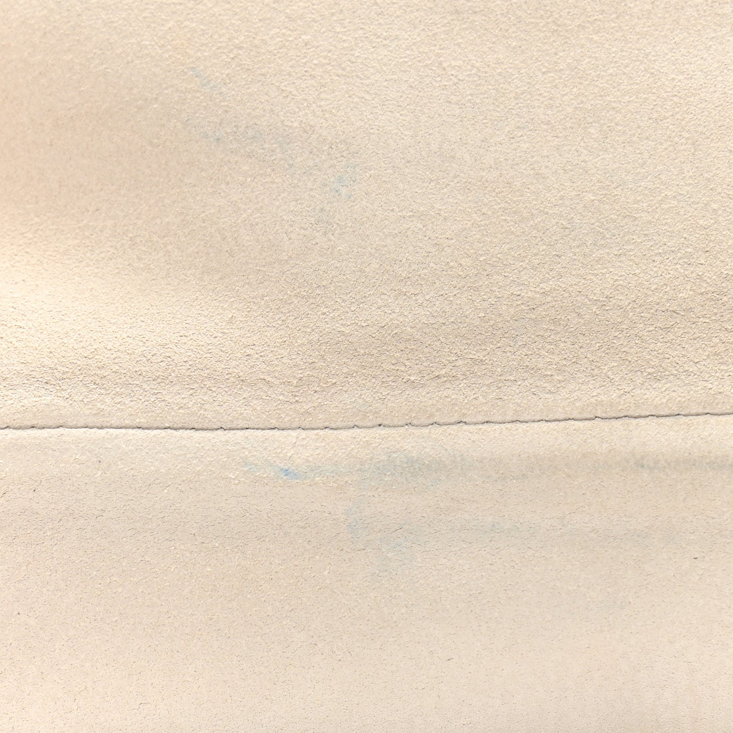 Grained Calfskin Saddle Pouch White