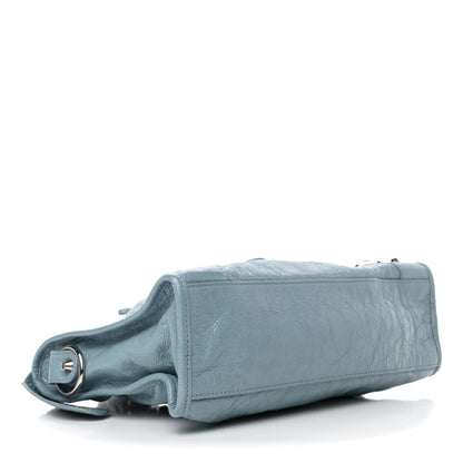 Balenciaga Agneau Classic Silver Hardware S City Bleu Gris 3 of 4