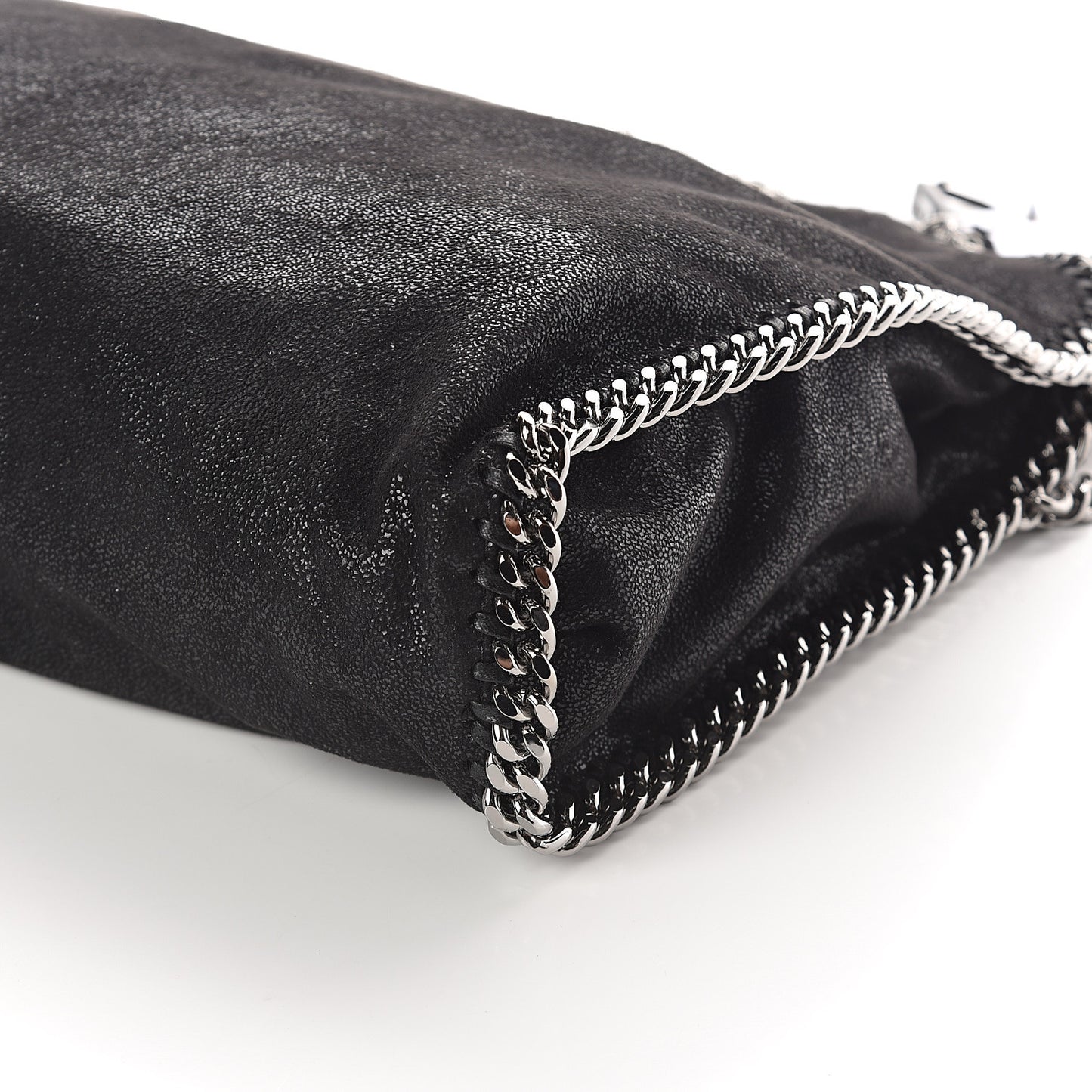 Shaggy Deer Falabella Fold Over Tote Black