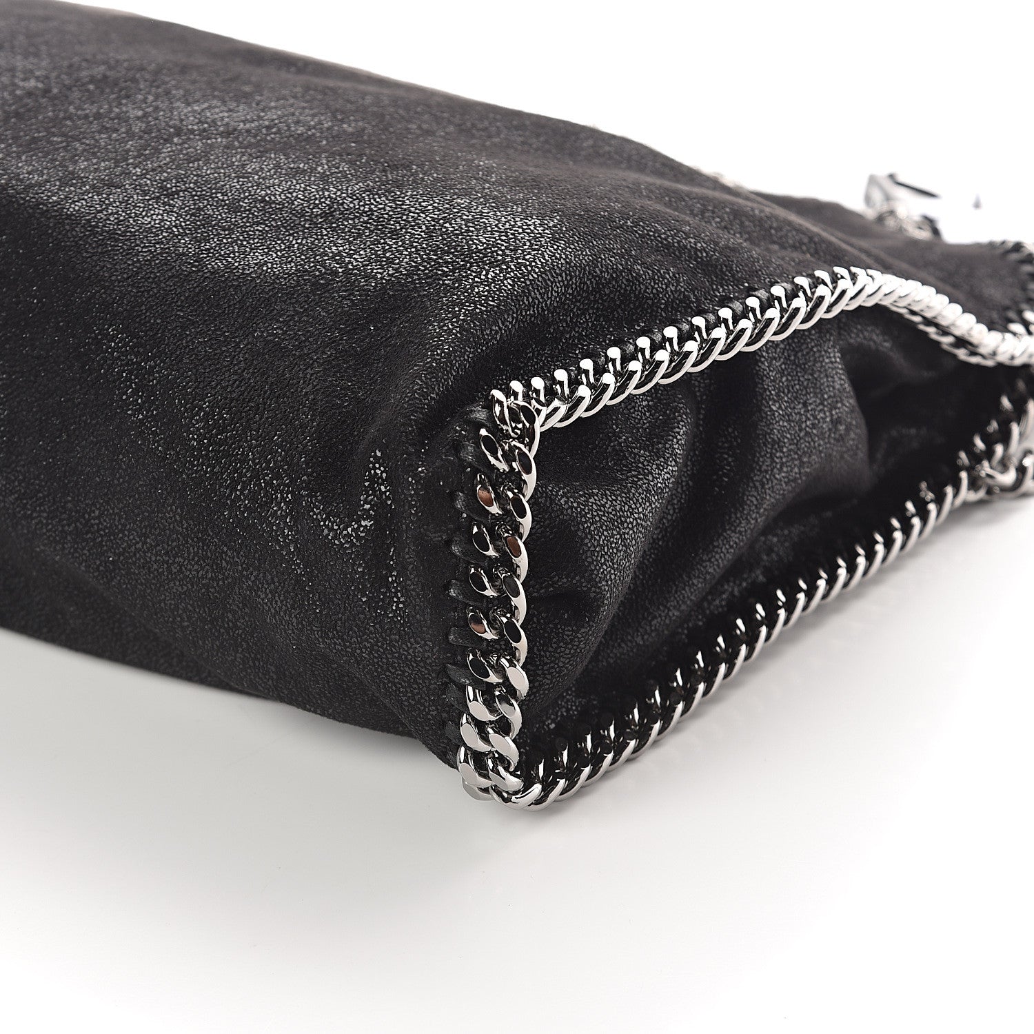 Stella McCartney Shaggy Deer Falabella Fold Over Tote Black 8 of 8