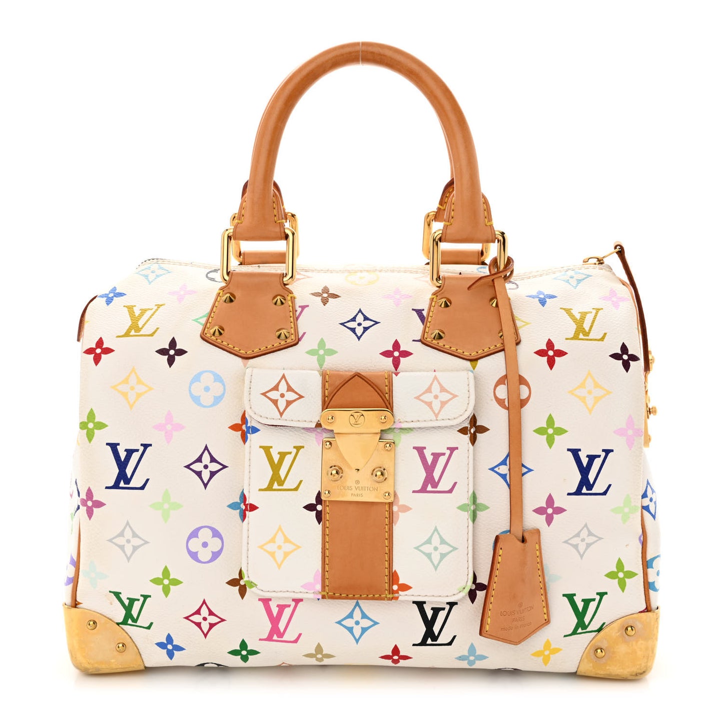 Monogram Multicolor Speedy 30 White
