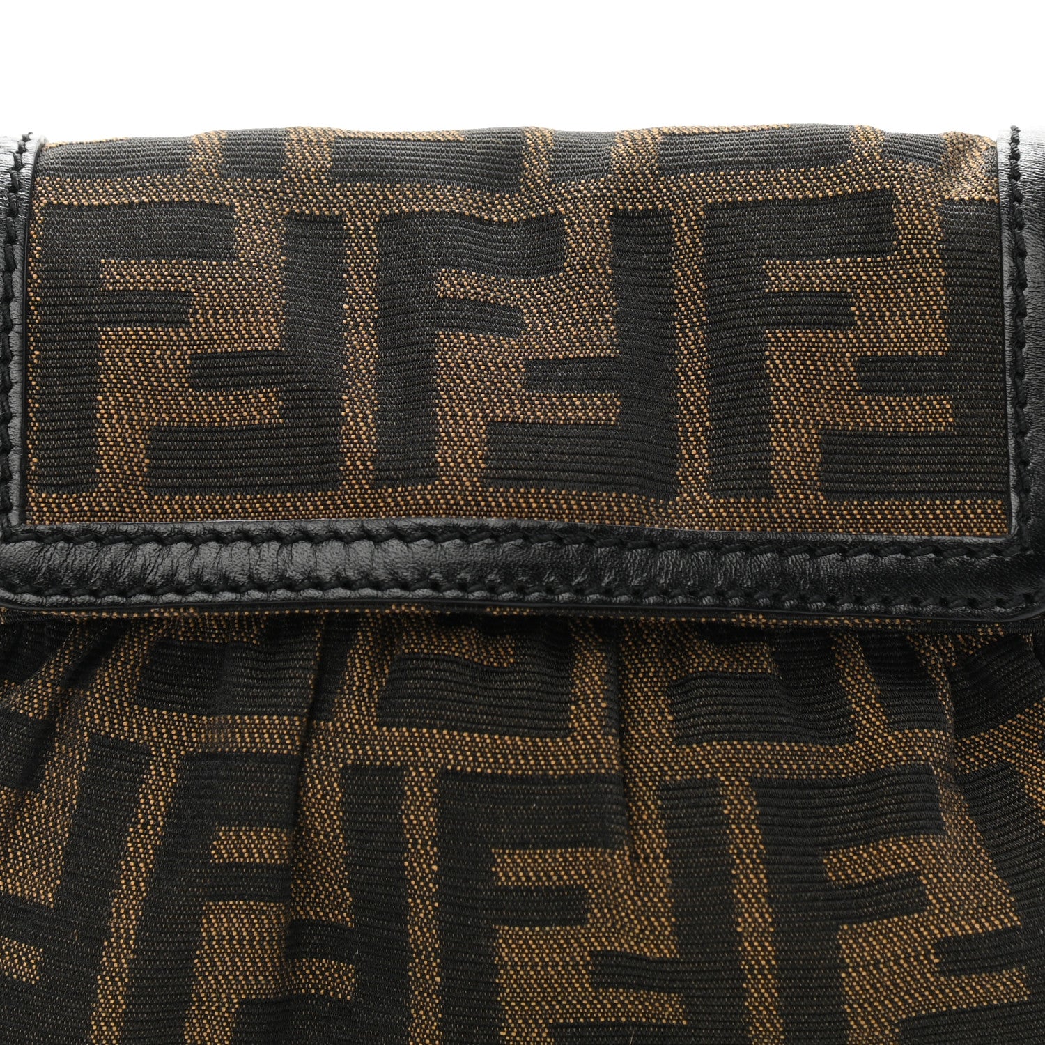 Fendi Zucca Mini Chef Shoulder Bag Tobacco Black 8 of 10