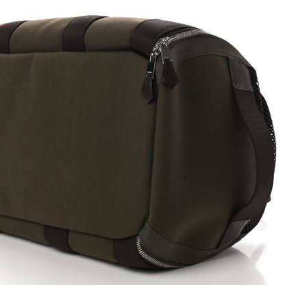 Hermes Fabric Carrying Dog Bag Kaki Feu 8 of 10