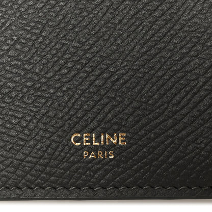 Celine Grained Calfskin Zipped Card Holder Grey 8 of 10