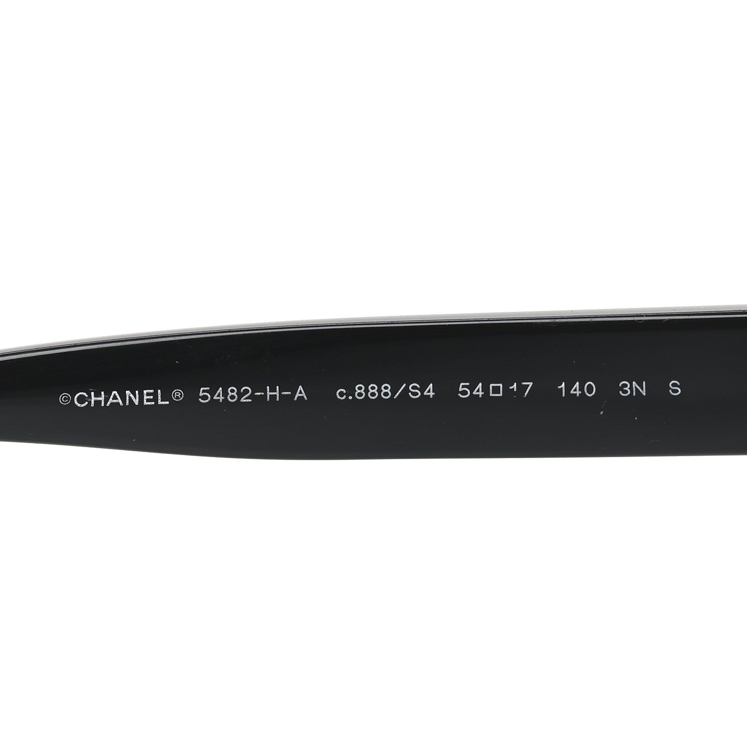 Chanel Acetate Polarized Pearl CC Square Sunglasses 5482-H-A Black 5 of 7