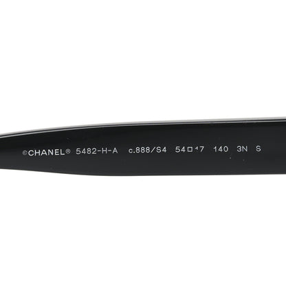 Chanel Acetate Polarized Pearl CC Square Sunglasses 5482-H-A Black 5 of 7