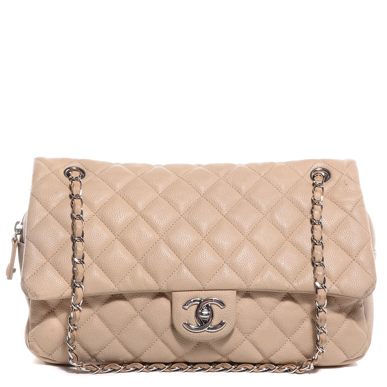 Chanel Easy Caviar Jumbo Flap Beige 1 of 8