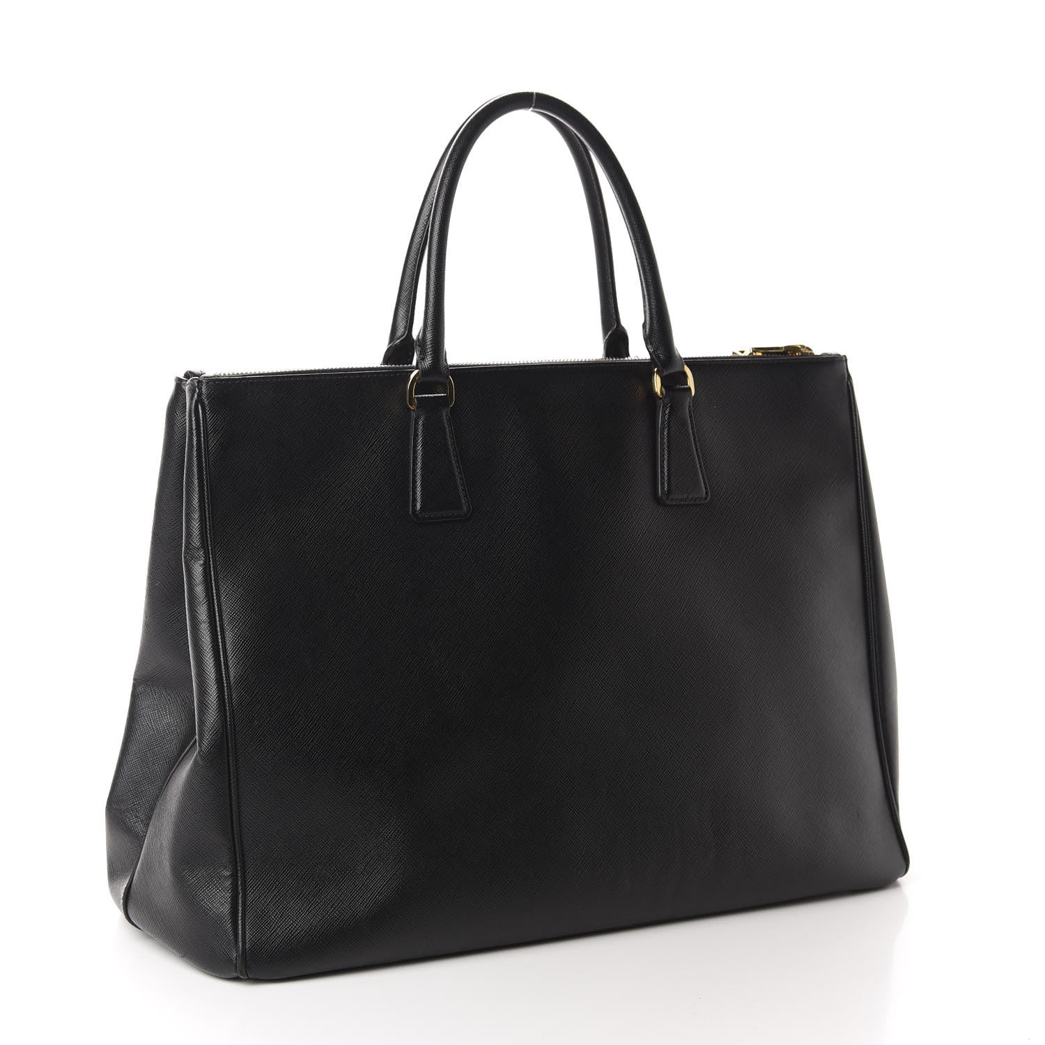 Prada Saffiano Lux Extra Large Galleria Double Zip Tote Black 3 of 9