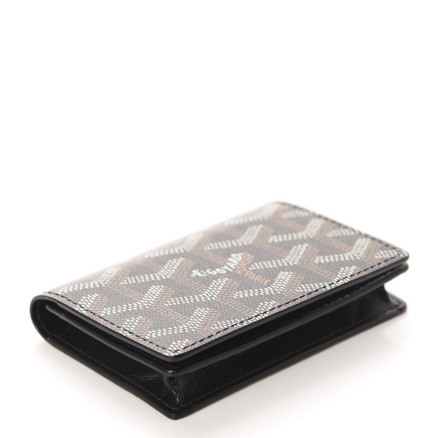 Goyardine Business Card Holder Black