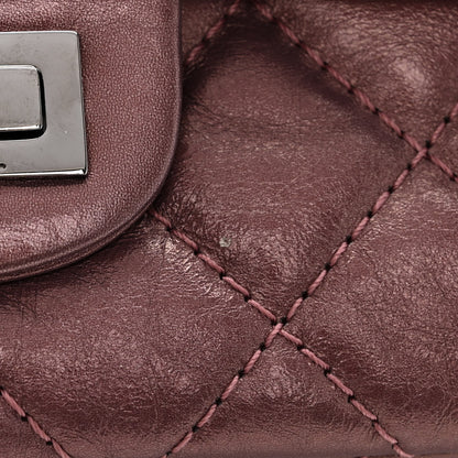 Chanel Metallic Aged Calfskin Quilted 2.55 Reissue 226 Flap Rose Fonce 12 of 12