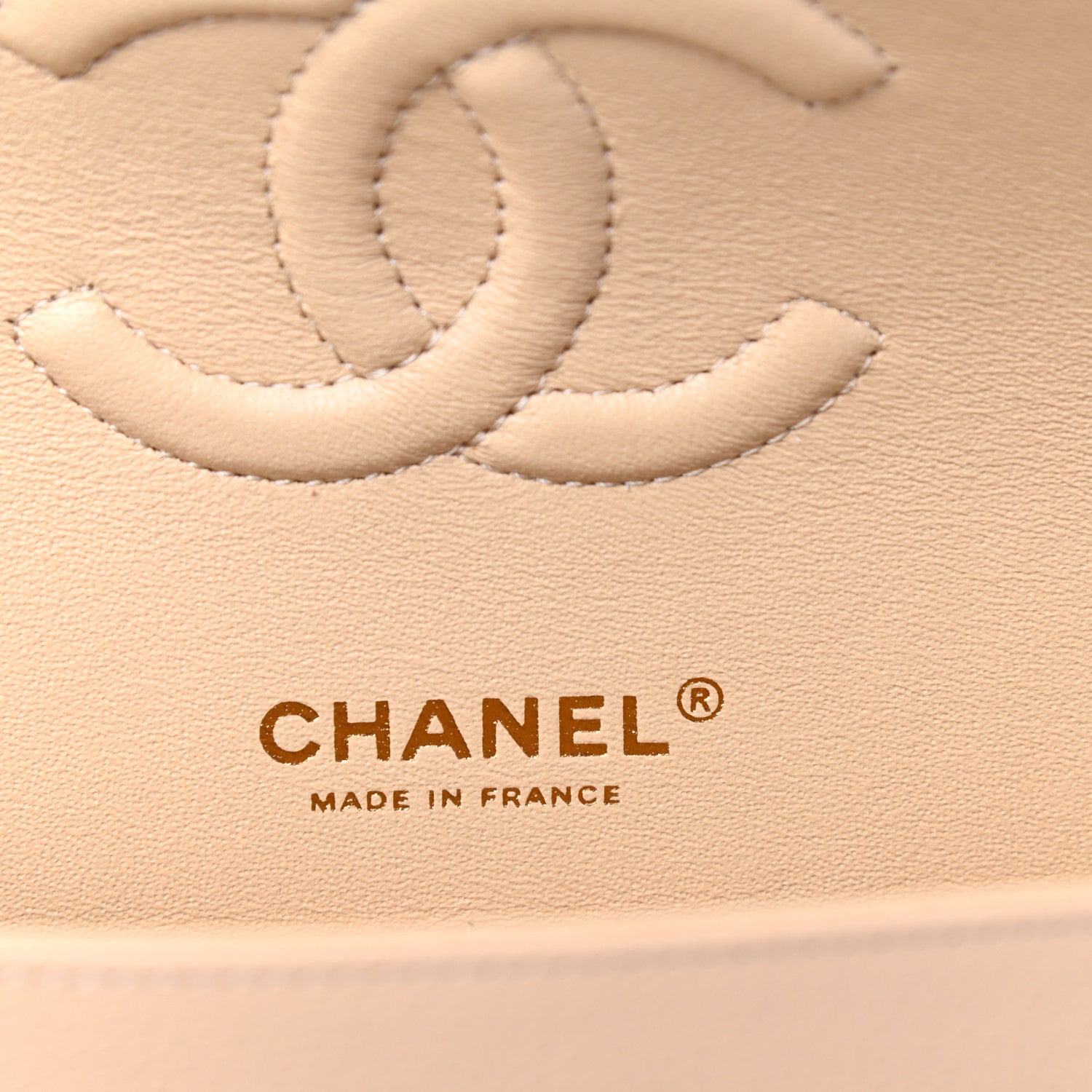 Chanel Caviar Quilted Medium Double Flap Beige 6 of 12